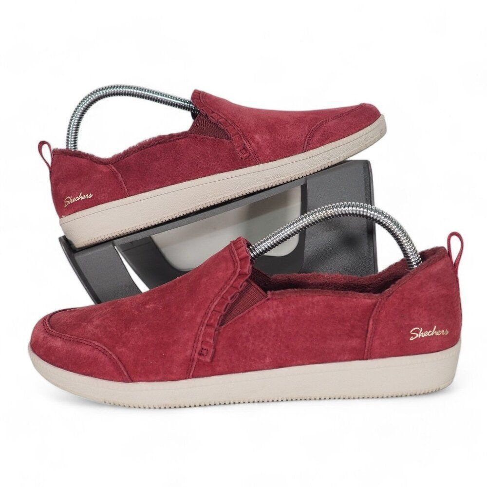 Skechers Active Avenue Suede Slip-on Comfort Sneakers 27119 Women's 9.5